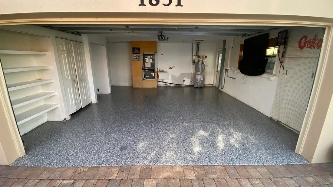 The Coating Crew garage floor project 10