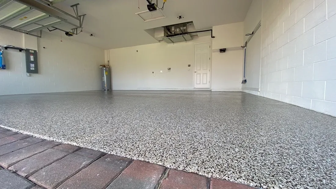 The Coating Crew garage floor project 2