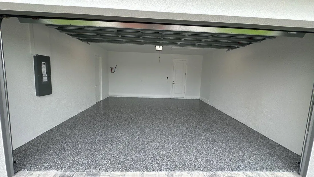 The Coating Crew garage floor project 3