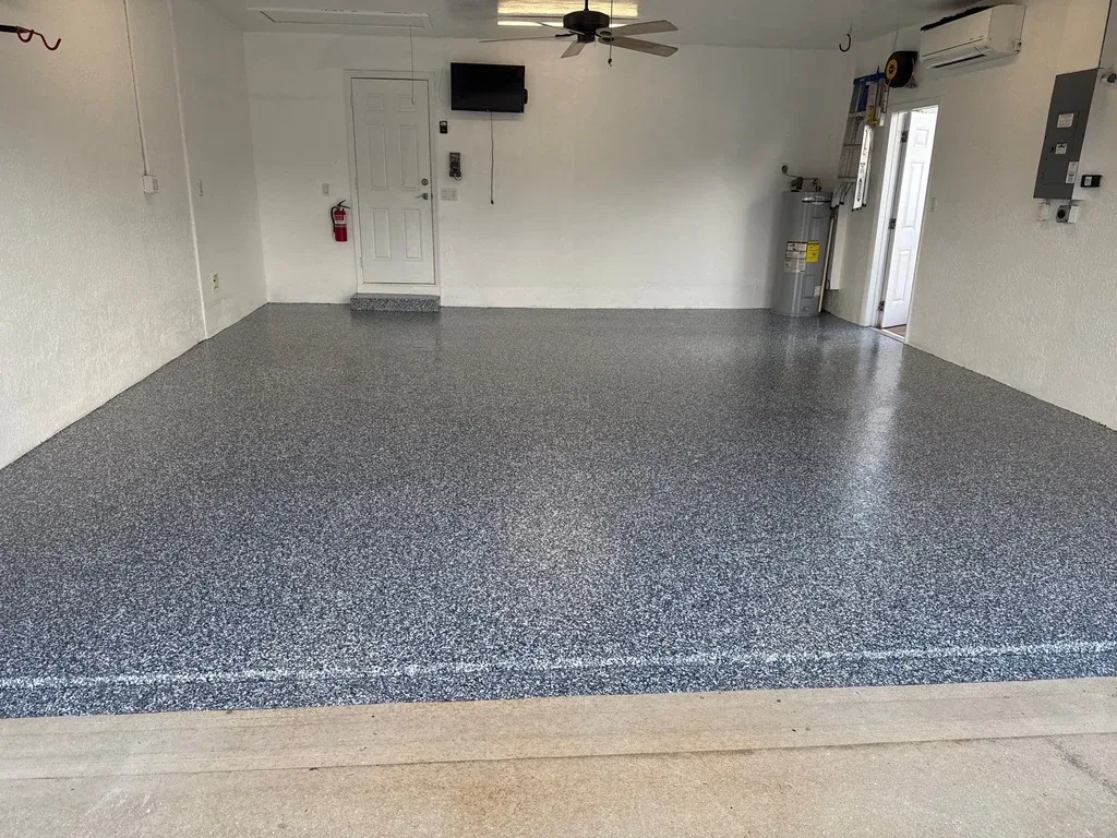 The Coating Crew garage floor project 4