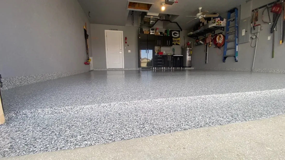 The Coating Crew garage floor project 5