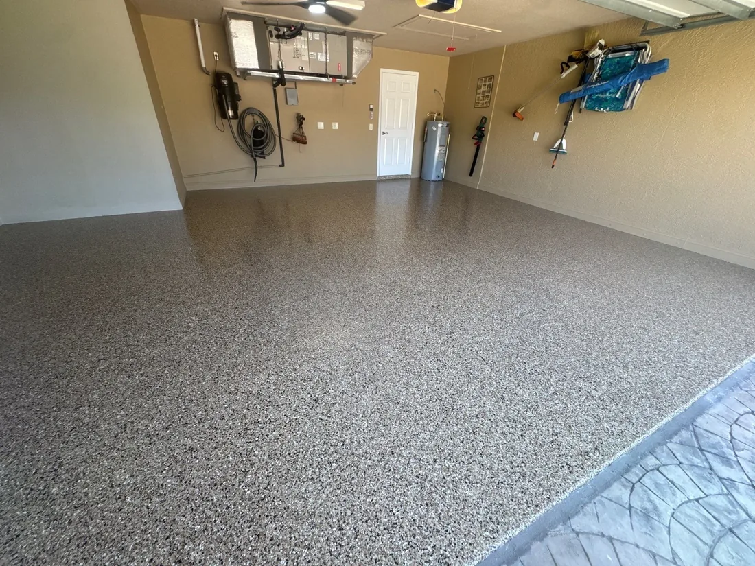 The Coating Crew garage floor project 7