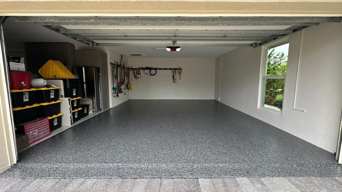 The Coating Crew garage floor project 8